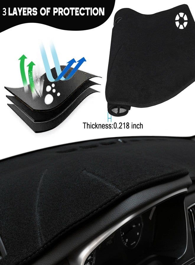 SENSHINE Dash Cover for 2022-2024 2025 2026 Chevy Chevrolet Silverado/GMC Sierra 2500HD 3500HD Accessories with HUD Dashboard Cover Mat Center Console Sunshield Carpet Protector Pad (Only fits 13.4 in Screen) - Image 3
